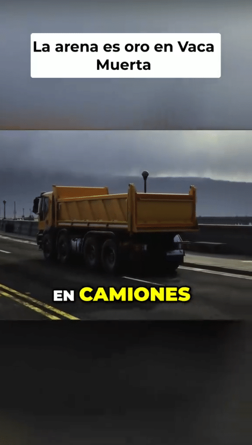 La arena es oro en vaca muerta 